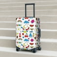 thumbnail image 6 of Fuzoiu Summer Print Suitcase Cover,Washable Luggage Covers for Suitcase,Elastic Luggage Protector Cover,Scratch Resistant Travel Suitcase Covers-Medium, 6 of 7