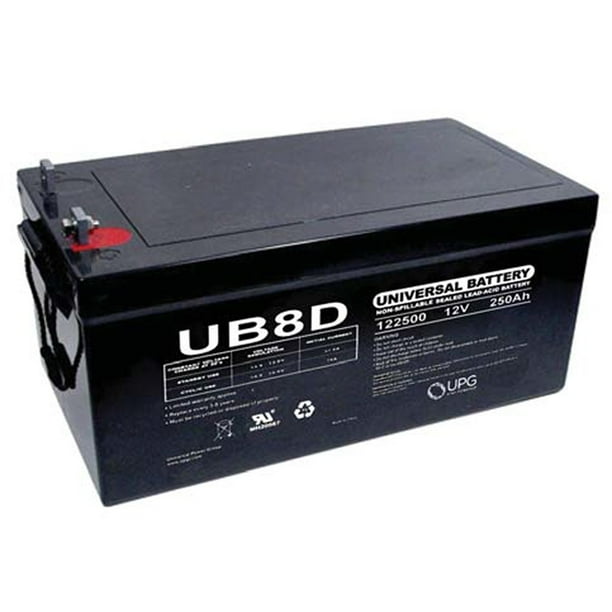 Sealed LeadAcid Battery AGMtype, 12V, 250 Amps, Model UB8D
