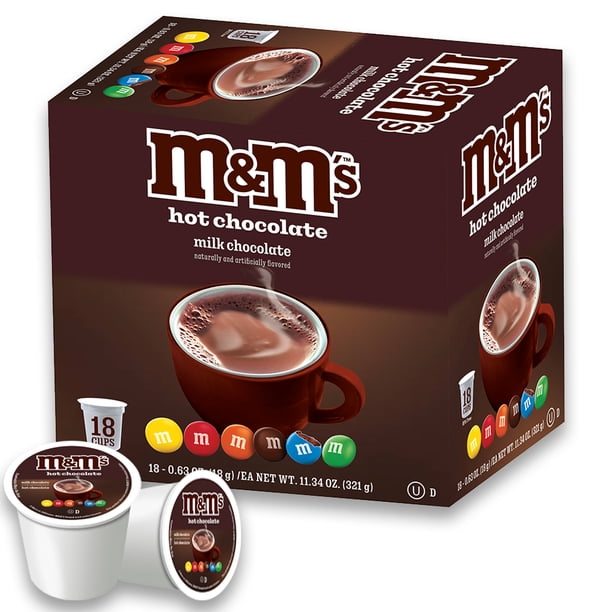 M&Ms Hot Cocoa Pods for Breakroom Kitchen Keurig Machine Walmart