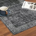thumbnail image 3 of Haperlare Modern Bordered Rug 4x6 Contemporary Bordered Area Rug for Living Room Washable Area Rug Retro Accent Rug for Bedroom Nursery Dining Room, Gray, 3 of 6