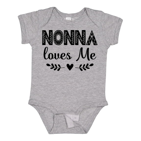 Inktastic Nonna Baby Clothes Grandchild Girls Baby Bodysuit