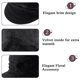 thumbnail image 2 of 3 Pieces Hat Scarf and Gloves Set Winter Warm Women Slouchy Knitted Flower Beanie Caps with Visor Fleece Hats and Neck Warmer Scarf with Gloves, 2 of 3