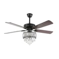 thumbnail image 3 of 52 Inch Reversible Blades Ceiling Fan Lamp Crystal Fan Chandelier with Remote Control, 3 of 5