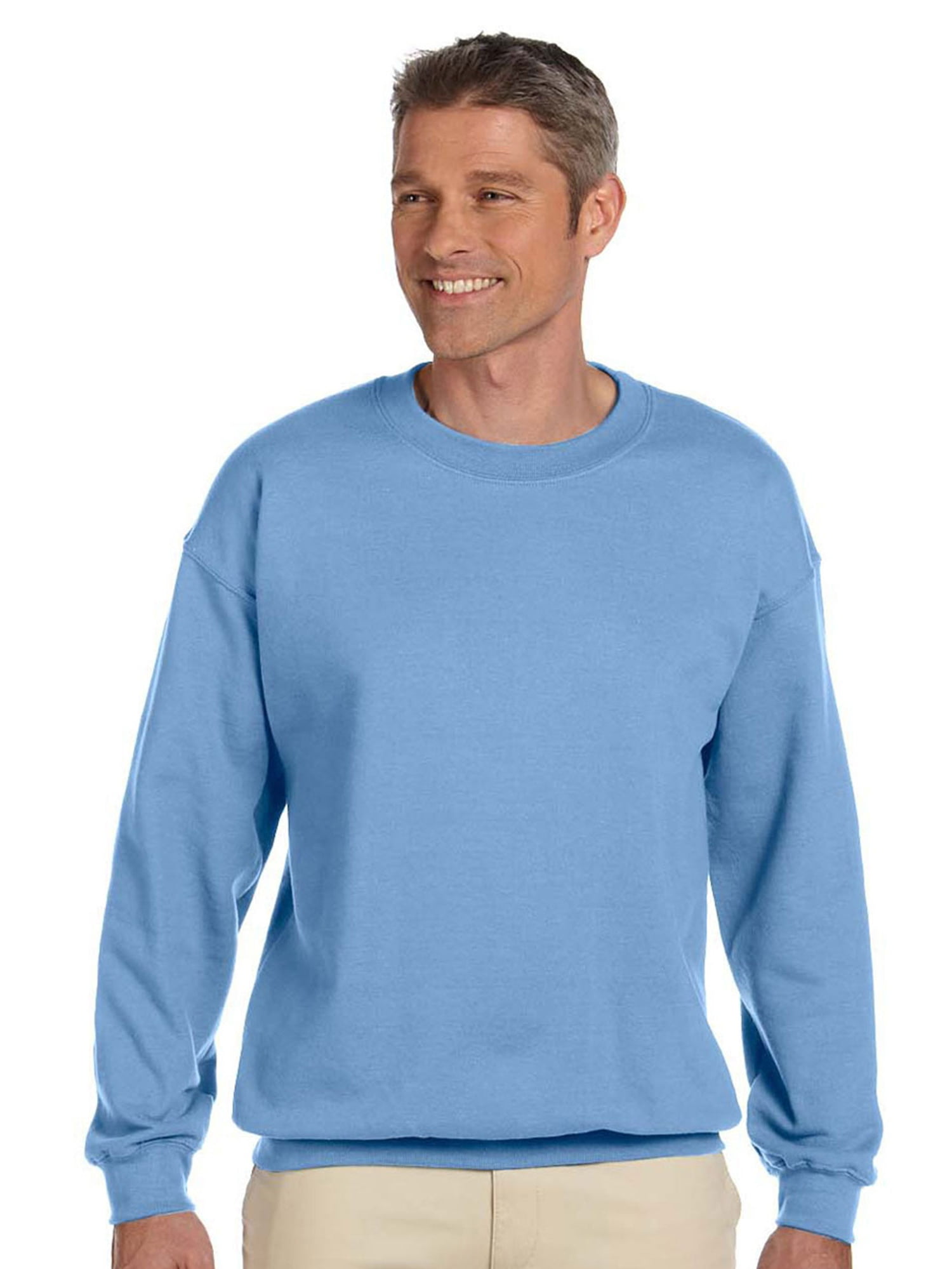 Hanes Mens Ultimate Fleece Crewneck Sweatshirt, Carolina Blue, Large ...