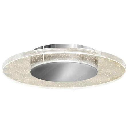

Artika Essence Disk 13 in. Chrome Modern LED Flush Mount Ceiling Light