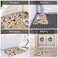 thumbnail image 5 of Vsdgher Vegetables print Flannel Anti-Slip Floor Mat Comfort Mat Floor Carpet for Decor, Non-Slip, Home, Office, Laundry, Durable, 5 of 5