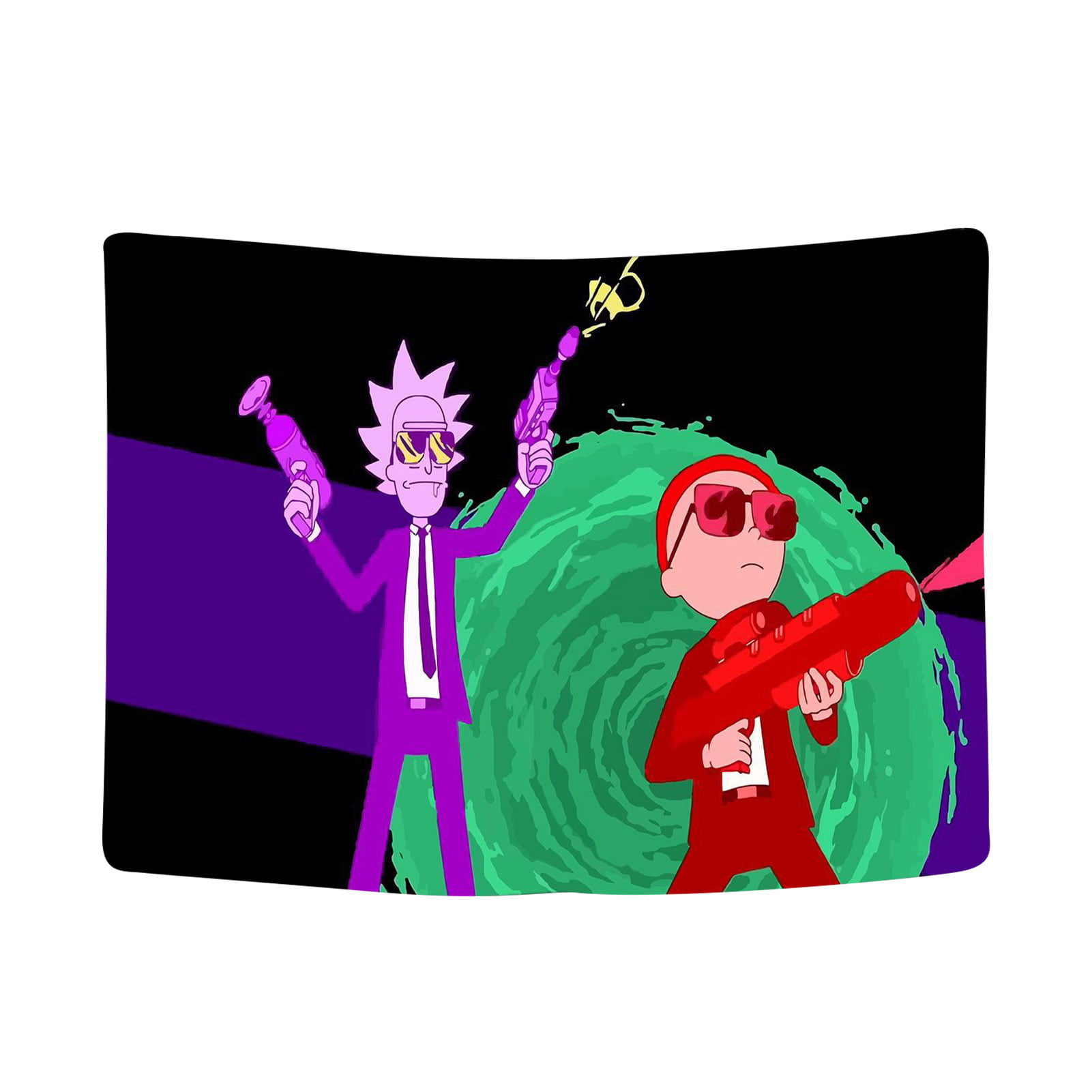 Spiritual Leader Rick Poster Psychedelic Rick and Morty Tapestry Wall Art
