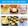 thumbnail image 4 of Molde para muffins, 12 piezas, moldes para mini tartas, de acero al carbono, moldes para tartas, moldes para muffins antiadherentes, moldes para tartaletas de acero al carbono, reutilizables, 4 of 4