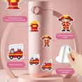 thumbnail image 5 of 35pcs-50pcs Cartoon Stickers Firefighter Kids Stickers Emergency Vehicles Funny Stickers for Notebooks Luggage, 5 of 9