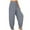 Gray, variant on Aoochasliy Womens Pants Clearance Casual Pockets Elastic Waist Solid Pants Loose Long Trousers Harem Pants