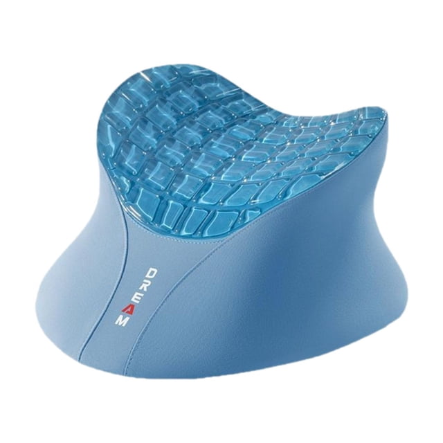 Almohada de siesta de la oficina con almohada portátil portátil de soporte multifunción cojín almohada para dormir para la oficina del dormitorio de azul