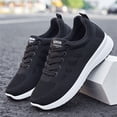 thumbnail image 6 of AUDeals Women’s Mesh Sneakers Slip On Walking Shoes Lightweight Low Top Gym Trainers Non Slip Casual Tennis Shoes (Black, 8), 6 of 8