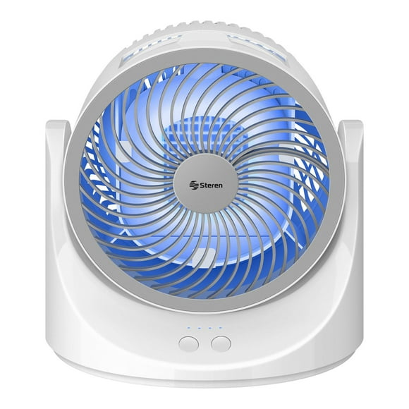 Ventilador con enfriador de aire y luz LED, para escritorio