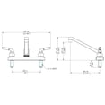 thumbnail image 2 of Builders Shoppe 1300BZ RV Mobile Home Non-Metallic Swivel Kitchen Faucet Brushed Bronze Finish, 2 of 2