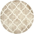 thumbnail image 2 of Safavieh Dip Dye Altan Distressed Wool Area Rug, Beige/Ivory, 7' x 7' Round, 2 of 8