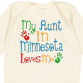 thumbnail image 4 of Inktastic My Aunt in Minnesota Loves Me Boys or Girls Long Sleeve Baby Bodysuit, 4 of 5