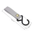 thumbnail image 2 of Uxcell PU Leather S Shelf Camping Hook Plastic Hanger for Hanging Pots Pans, Grey 2 Pack, 2 of 7
