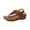Brown, variant on Agkizg Summer Women Sandals Flip Flops Thick Soles Slide Sandals with Arch Support Casual Slippers Beach Sandals Comfortable Shoes Black, Size 9