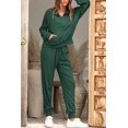 thumbnail image 2 of Womens 2 Piece Sweatsuits Set Long Sleeve Half Zip Pullover Sweatshirt Joggers Sweatpants Fall Outfits Tracksuit, 2 of 6