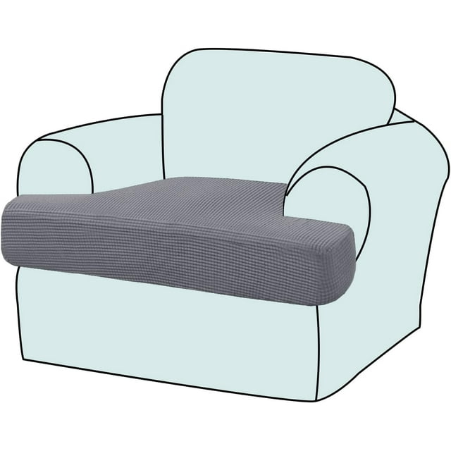 Housse de Coussin Extensible pour Canapé 1 Pce (1 Ivoire)
