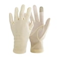 thumbnail image 3 of Guantes de protección solar de color sólido de verano para mujer, guantes sencillos con protección UV para los dedos, guantes antideslizantes para pantalla táctil, 3 of 3