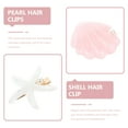thumbnail image 3 of 8 piezas de accesorios para el cabello de sirena, pinzas para el cabello de cocodrilo, pinzas para el cabello de esteloide, pinzas para el cabello de concha de perla, 3 of 6