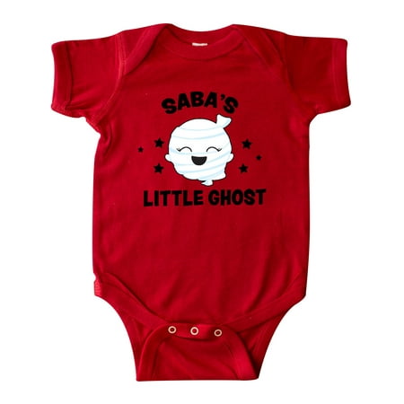 

Inktastic Cute Saba s Little Ghost with Stars Gift Baby Girl Bodysuit