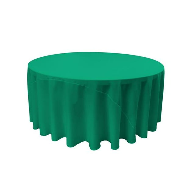 Nappe en Popeline Polyester TCpop132R-JadeP53&44; Jade - 132 Po Ronde