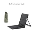 thumbnail image 4 of Black Folding Beach Chair Portable Seat Low Beach Chair, 4 of 5