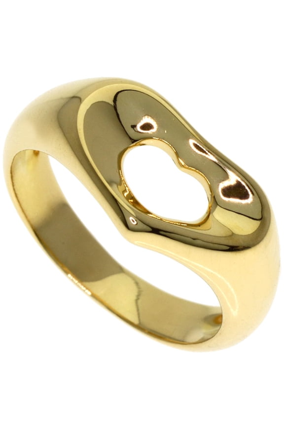 Pre-Owned Tiffany & Co. Open Heart Ring, 18K Yellow Gold, Women's.