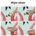 thumbnail image 4 of JEUXUS  Flamingo Pink Table Cloth Leaves Wild Animal Tropical Plant Palm Tree Vibrant Nature Round Tablecloth 60 Inch for Dining Room, Party, Banquet, 4 of 7