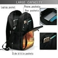 thumbnail image 4 of Honeii Red And Blue Fire Dragon B for Travel Laptop Backpack, Business Laptops Backpack with USB Charging Port, College High School Computer Bag for Men Women, 4 of 7