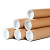 Cardboard Mailing Tubes - 3" x 48" - 3" Opening Diameter 48" in Length - Case of 25 Shipping Tubes with White End Caps (3x48) for Art, Drawing, Document, Storage