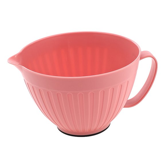 bestolf Salad Bowl with Inclined Pour Spout and Thickened Handle Non-Slip Mixing Bowl for Salad Flour Kneading Food Prep Kitchen Essential