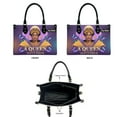 thumbnail image 2 of Personalized Leather Handbag with Zipper for African American Woman, Custom Purses Gift For Black Women, Mother's Day Gift, Church Bags for Women, Bible Bag, Purses For Moms, Black Queen Bags U2D8xP, 2 of 6