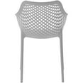 thumbnail image 3 of Pemberly Row Chaise de Salle à Manger d'Extérieur Moderne Grise pour Patio (Ensemble de 4), 3 of 6
