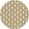 thumbnail image 1 of Ahgly Company Indoor Round Patterned Golden Blonde Gold Area Rugs, 4' Round, 1 of 6