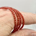thumbnail image 2 of Carnelian Agate Luscious! Faceted Natural Beads | 3mm | 20 Beads |, 2 of 12