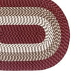 thumbnail image 5 of Better Trends 20"x 30" Oval Rug 100% Polypropylene Durable & Stain Resistant Reversible Indoor Area Utility Rug (Burgundy Stripe) Alpine Stripe Collection, 5 of 5