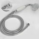 thumbnail image 1 of Bathroom Classical Shower Head, Traditional Telephone Style Handheld Shower, Retro Ceramic Handle Hand Showe Rain Sprayer Showers with 1.5M Hose (Chro, 1 of 4
