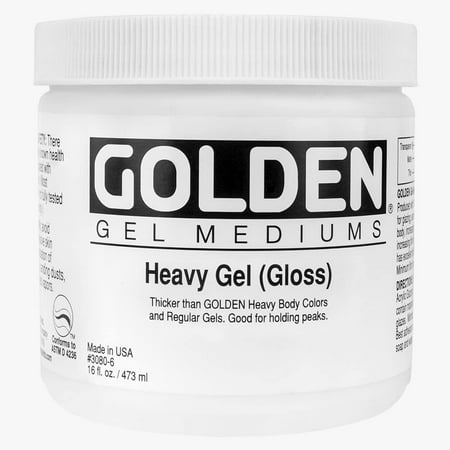 UPC: 0738797305069 | Golden Heavy Acrylic Gel Medium – Gloss  16 oz jar