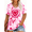 Pink/A, variant on Plus Size Valentines Shirts for Women Cute Love Heart Shirt Valentine T Shirt Red Short Sleeve Casual Hearts Graphic Tops