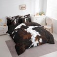thumbnail image 3 of Feelyou Rustic Cow Print Bedding Comforter Set 7 Pieces, Farmhouse Animal Full Bedding Set, Southwestern Fitted Sheet Flat Sheet, Super Cozy Room Decor, 3 of 7