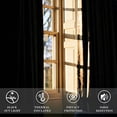 thumbnail image 7 of DWCN Ombre Blackout Curtains–Damask Patterned Thermal Insulated Noise Reducing Grommet Curtains for Bedroom Living Room, 66 x 90 Inches, Set of 2 Panels with Tiebacks, Navy Blue, 7 of 7