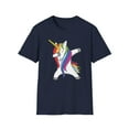 thumbnail image 2 of Unicorn Dabbing, Gildan Unisex Softstyle T-Shirt, Funny Graphic Tee, S-3XL, 2 of 6