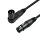 thumbnail image 1 of Cable Micrófono XLR Ángulo Recto 0 3 M A Pines Audio 90 Grados, 1 of 6