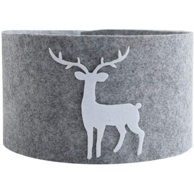 Collar de árbol de Navidad de fieltro de 1,2 m, falda de árbol, anillo de árbol, cubierta de Collar de árbol de vacaciones, adorno de decoración interior para fiesta en casa de Navidad