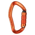thumbnail image 3 of 22kn Tresping Carabiner Bloqueking Cuarabiners para Acampar Senderismo () Naranja, 3 of 4