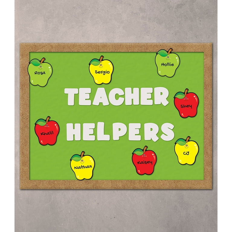 Teacher Apple Straw Topper