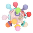 thumbnail image 1 of Teething , Soothes Gums Heat Resistant Baby Sensory Teething Toy  For Infant Pink,Blue, 1 of 8